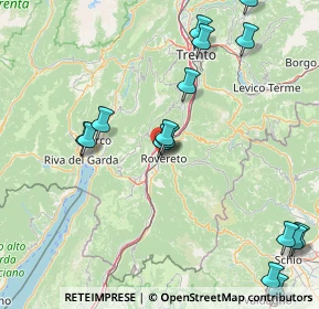Mappa Via Paolo Orsi, 38068 Rovereto TN, Italia (19.86375)