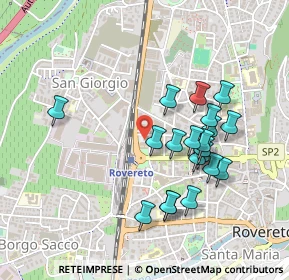 Mappa Via Paolo Orsi, 38068 Rovereto TN, Italia (0.4365)