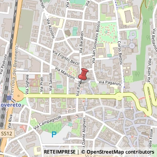 Mappa Via Francesco Paoli, 17, 38068 Rovereto, Trento (Trentino-Alto Adige)
