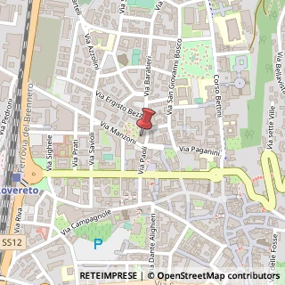 Mappa Via Francesco Paoli, 18, 38068 Rovereto, Trento (Trentino-Alto Adige)