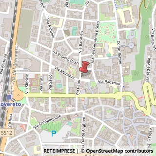 Mappa Via Francesco Paoli, 27, 38068 Rovereto, Trento (Trentino-Alto Adige)