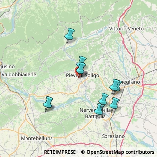 Mappa Via Giuseppe Corazzin, 31053 Pieve di Soligo TV, Italia (6.79636)