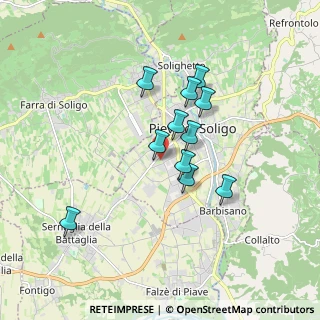 Mappa Via Giuseppe Corazzin, 31053 Pieve di Soligo TV, Italia (1.39545)