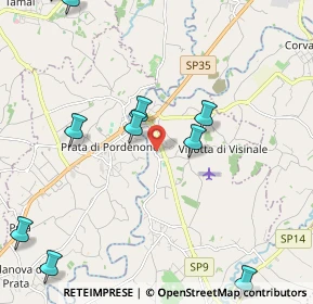 Mappa Via Visinale Centro, 33087 Visinale PN, Italia (2.87182)