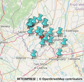 Mappa Via A.Volta, 33082 Azzano Decimo PN, Italia (10.4655)