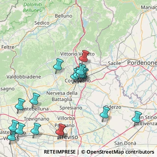 Mappa Via Antonio Carpenè, 31015 Conegliano TV, Italia (18.953333333333)