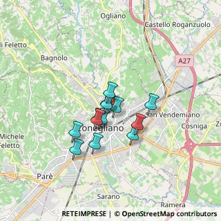 Mappa Via Antonio Carpenè, 31015 Conegliano TV, Italia (1.1284615384615)