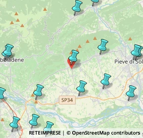 Mappa Via Giacomo Matteotti, 31010 Farra di Soligo TV, Italia (6.28706)