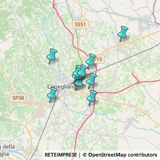 Mappa Via Maggiore G. Piovesana, 31020 Conegliano TV, Italia (2.09364)