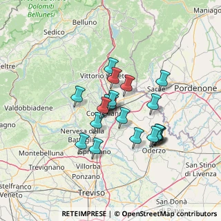 Mappa Via Maggiore G. Piovesana, 31020 Conegliano TV, Italia (10.977)