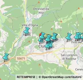 Mappa Via Col Parans, 24023 Clusone BG, Italia (1.72929)