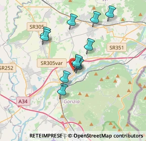 Mappa Piazza G. Marconi, 34072 Gradisca d'Isonzo GO, Italia (2.96091)