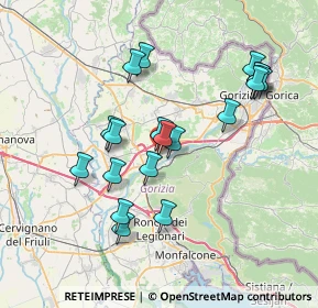 Mappa Piazza G. Marconi, 34072 Gradisca d'Isonzo GO, Italia (6.85684)