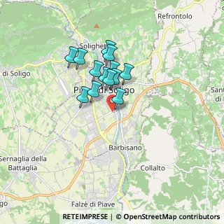 Mappa Via Cima da Conegliano, 31053 Pieve di Soligo TV, Italia (1.25615)