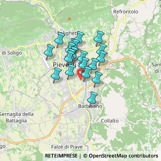 Mappa Via Cima da Conegliano, 31053 Pieve di Soligo TV, Italia (1.224)