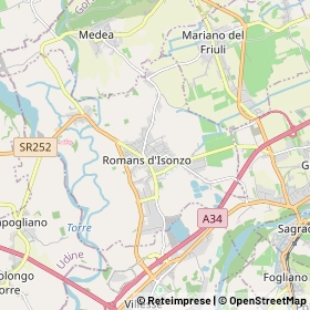 Mappa Romans d'Isonzo