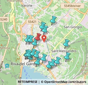 Mappa Via Zara, 38066 Riva del Garda TN, Italia (0.8935)
