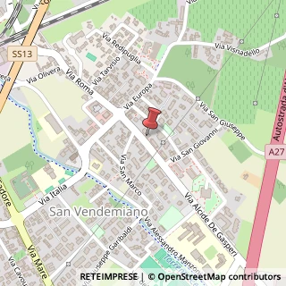 Mappa Via Alcide de Gasperi, 15/D, 31020 San Vendemiano, Treviso (Veneto)