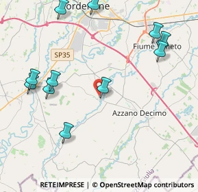 Mappa Via E. Toti, 33082 Azzano Decimo PN, Italia (4.86455)