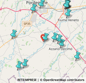 Mappa Via E. Toti, 33082 Azzano Decimo PN, Italia (5.34625)