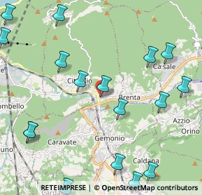 Mappa Via Giuseppe Garibaldi, 21033 Cittiglio VA, Italia (3.0495)