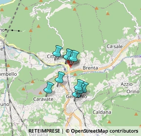 Mappa Via Giuseppe Garibaldi, 21033 Cittiglio VA, Italia (1.08545)