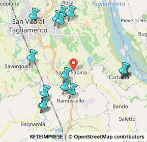 Mappa Località San Sabina, 33078 Sesto al Reghena PN, Italia (2.33133)