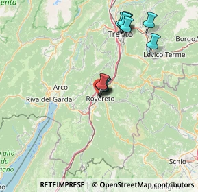 Mappa Via Ergisto Bezzi, 38068 Rovereto TN, Italia (13.35091)