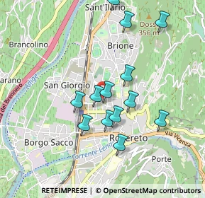 Mappa Via Ergisto Bezzi, 38068 Rovereto TN, Italia (0.83462)