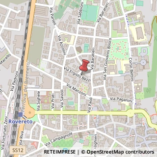 Mappa Via Ergisto Bezzi, 11-13, 38068 Rovereto, Trento (Trentino-Alto Adige)