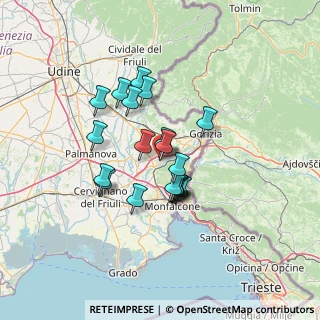 Mappa Piazza Guglielmo Marconi, 34072 Gradisca d'Isonzo GO, Italia (10.2815)