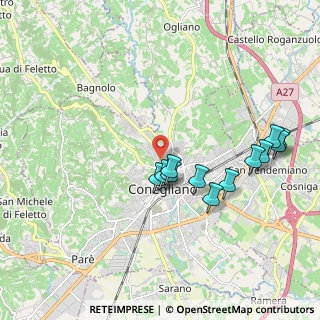Mappa Via V. Bachelet, 31015 Conegliano TV, Italia (1.87667)