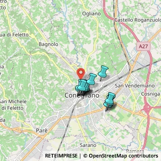 Mappa Via V. Bachelet, 31015 Conegliano TV, Italia (1.17133)