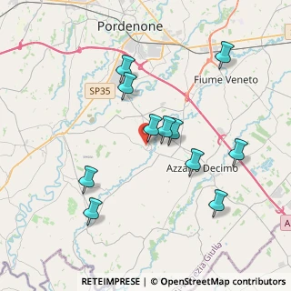 Mappa Via Don Graziussi, 33082 Azzano Decimo PN, Italia (3.65091)