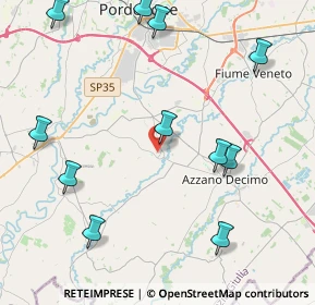 Mappa Via Don Graziussi, 33082 Azzano Decimo PN, Italia (5.01818)