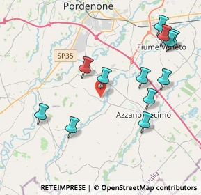 Mappa Via Don Graziussi, 33082 Azzano Decimo PN, Italia (4.34583)