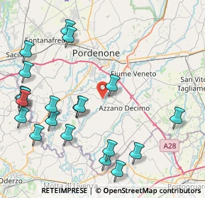 Mappa Via Don Graziussi, 33082 Azzano Decimo PN, Italia (10.1285)