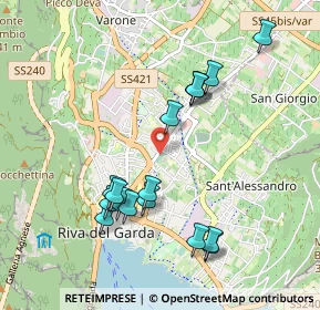 Mappa Viale Trento, 38066 Riva del Garda TN, Italia (0.96647)