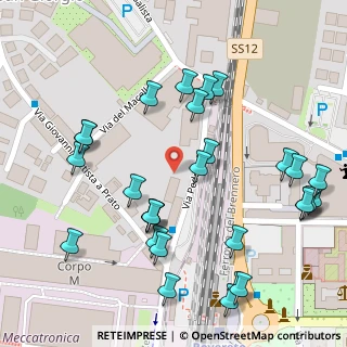 Mappa Via Pedroni, 38068 Rovereto TN, Italia (0.14138)