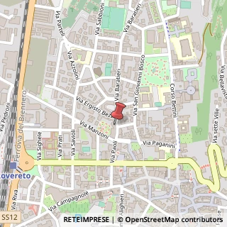 Mappa Via Francesco Paoli, 20/A, 38068 Rovereto, Trento (Trentino-Alto Adige)