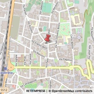 Mappa Via Francesco Paoli, 12, 38068 Rovereto, Trento (Trentino-Alto Adige)