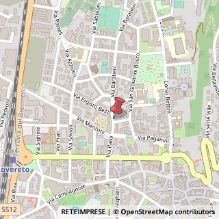 Mappa Via F. Paoli, 43, 38068 Rovereto, Trento (Trentino-Alto Adige)