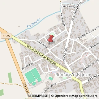 Mappa Via Decima, 16, 34076 Romans d'Isonzo, Gorizia (Friuli-Venezia Giulia)