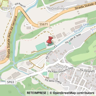 Mappa Via Corni, 376, 24020 Onore, Bergamo (Lombardia)