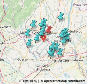 Mappa Via Antonio Meucci, 33082 Azzano Decimo PN, Italia (11.0995)