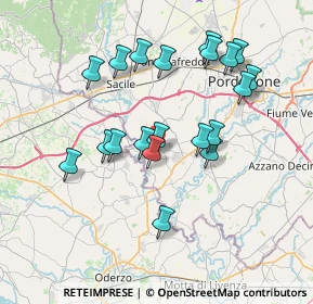 Mappa Via Dante Alighieri, 33070 Brugnera PN, Italia (6.912)