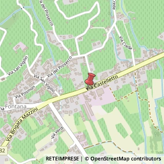 Mappa Via Castelletto, 72, 31010 Farra di Soligo, Treviso (Veneto)
