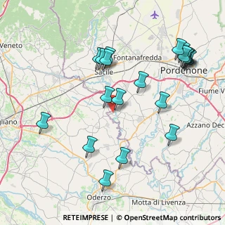 Mappa Via Ponte di Sotto, 33070 Brugnera PN, Italia (8.8865)