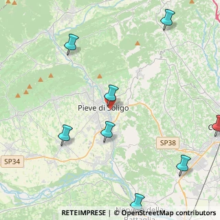 Mappa Via Papa Luciani, 31053 Pieve di Soligo TV, Italia (6.92846)