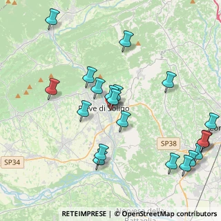 Mappa Via Papa Luciani, 31053 Pieve di Soligo TV, Italia (4.618)